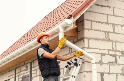 Pose et remplacement de gouttières à Cordesse